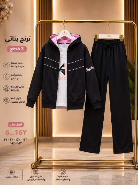 ترنج بناتي ثلاث قطع